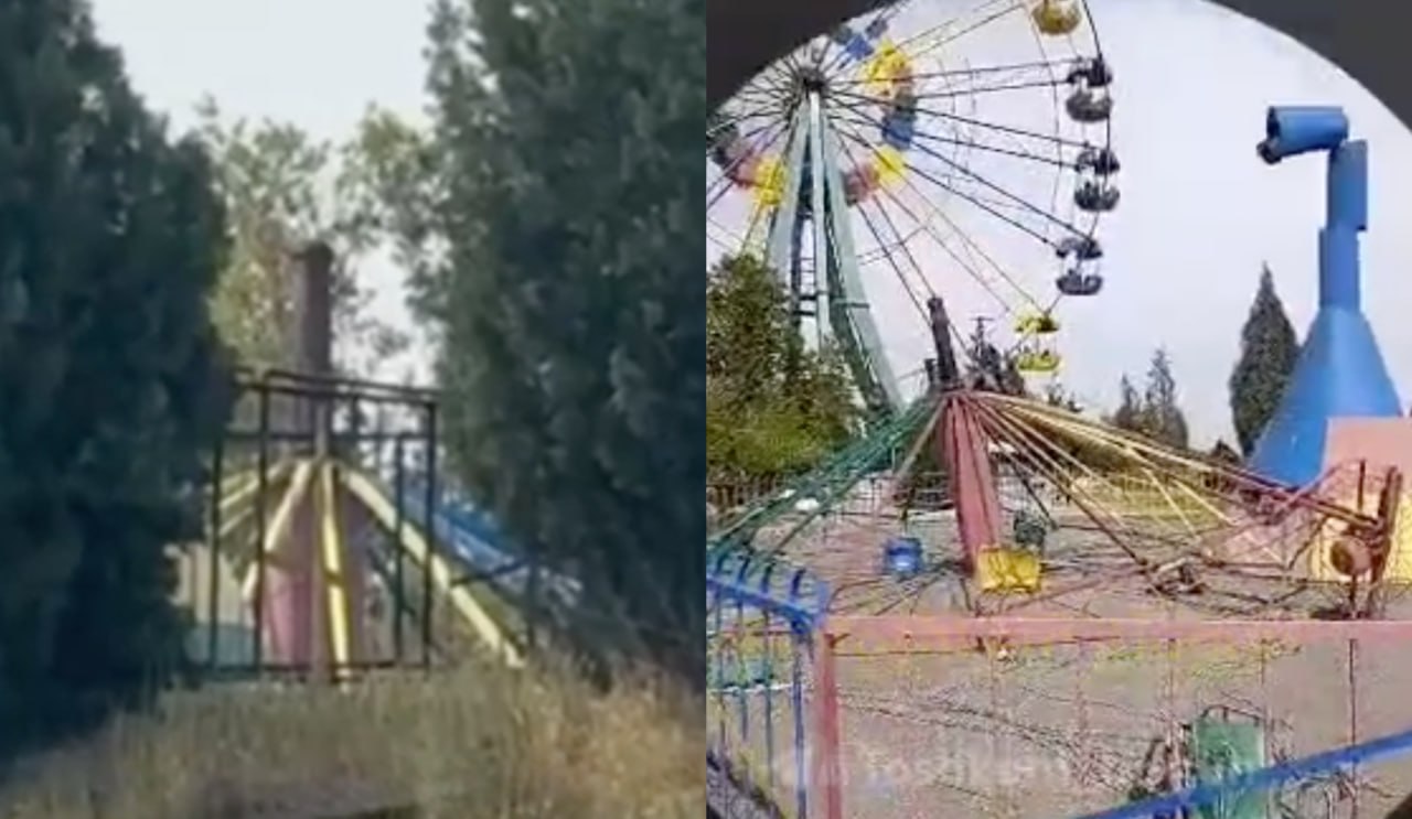 In Andijan, a ride collapsed at Bogishamol Park with visitors on it